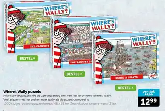 Boekenvoordeel Where's Wally puzzels aanbieding