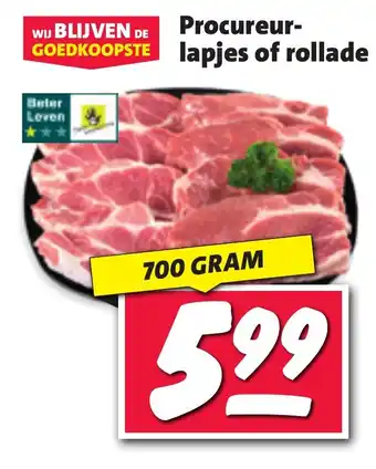 Nettorama Procureur  lapjes of rollade aanbieding