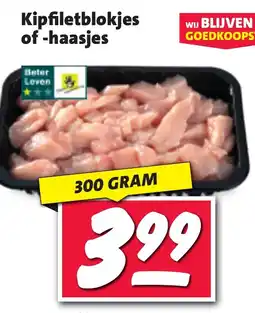 Nettorama Kipfiletblokjes of haasjes aanbieding