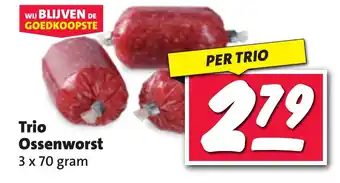 Nettorama Trio Ossenworst aanbieding