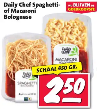 Nettorama Daily Chef Spaghetti of Macaroni Bolognese aanbieding