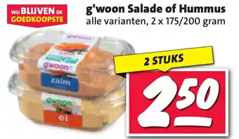 Nettorama g'woon Salade of Hummus aanbieding