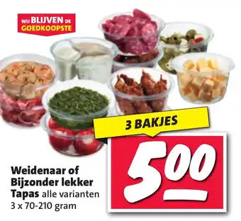 Nettorama Weidenaar of Bijzonder lekker Tapas aanbieding