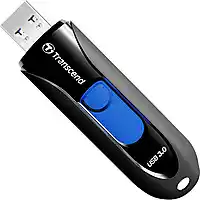 Conrad Transcend JetFlash 790 USB-stick 64 GB Zwart, Blauw TS64GJF790K USB-A 3.1 Gen 1 aanbieding