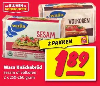 Nettorama Wasa Knäckebröd aanbieding