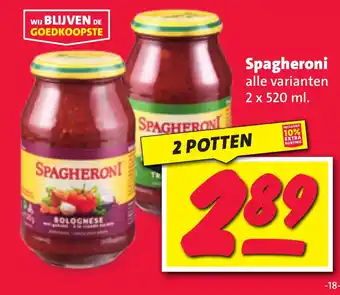 Nettorama Spagheroni aanbieding