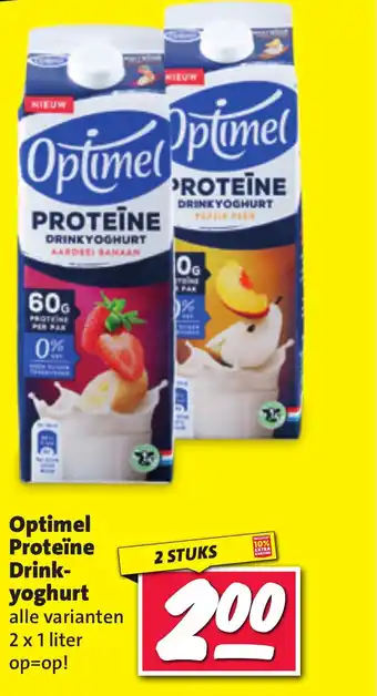 Nettorama Optimel Proteïne Drink yoghurt aanbieding