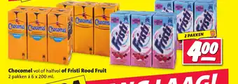 Nettorama Chocomel of Fristi Rood Fruit aanbieding