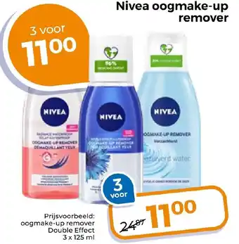 Trekpleister Nivea oogmake up remover aanbieding