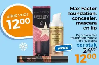 Trekpleister Max Factor foundation, concealer, mascara en lip aanbieding