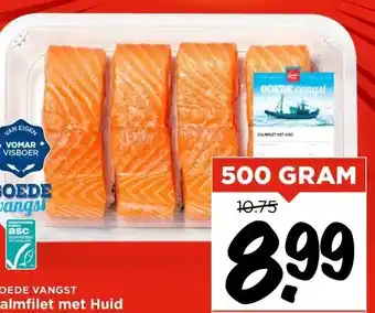 Vomar Voordeelmarkt GOEDE VANGST Zalmfilet met Huid aanbieding