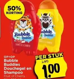 Vomar Voordeelmarkt Bubble Buddies Douchegel en Shampoo aanbieding