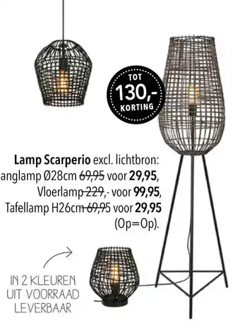 Pronto wonen Lamp Scarperio aanbieding