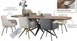 Pronto wonen Eettafel Mascaro aanbieding