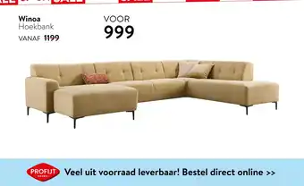 Profijt Meubel Winoa Hoekbank aanbieding