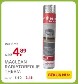 Praxis MACLEAN RADIATORFOLIE THERM aanbieding