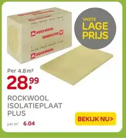 Praxis ROCKWOOL ISOLATIEPLAAT PLUS aanbieding