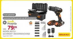 Praxis WORX ACCU- SCHROEF-/BOORMACHINE aanbieding