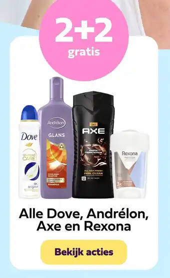 Plein.nl Alle Dove, Andrélon, Axe en Rexona aanbieding