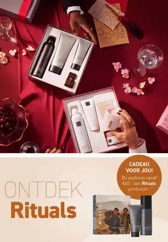 Mooi parfumerie ONTDEK Rituals aanbieding