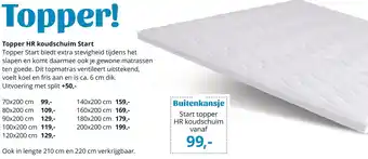 NLslaapt Start topper HR koudschuim aanbieding