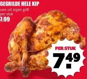 MCD Supermarkt GEGRILDE HELE KIP aanbieding