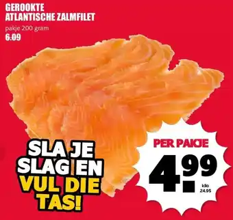 MCD Supermarkt GEROOKTE ATLANTISCHE ZALMFILET aanbieding