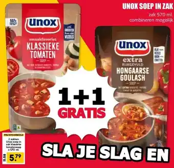 MCD Supermarkt UNOX SOEP IN ZAK aanbieding