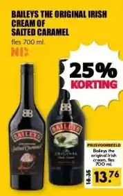 MCD Supermarkt BAILEYS THE ORIGINAL IRISH CREAM OF SALTED CARAMEL aanbieding