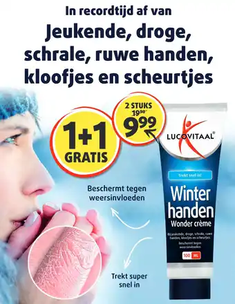 Lucovitaal Winter handen Wonder crème aanbieding