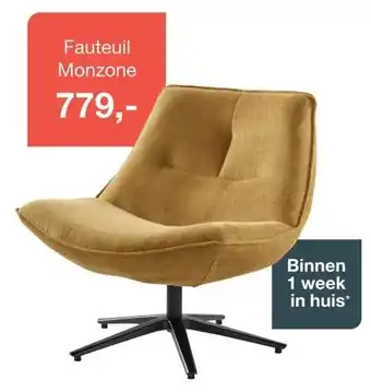 IN.HOUSE Fauteuil Monzone aanbieding