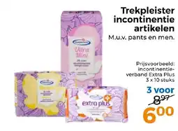 Trekpleister Trekpleister incontinentie artikelen aanbieding