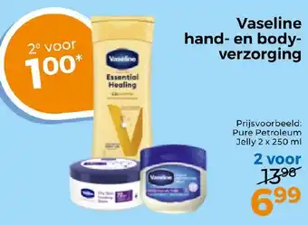 Trekpleister Vaseline hand en body verzorging aanbieding