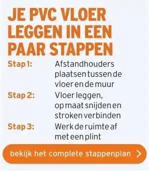 GAMMA JE PVC VLOER LEGGEN IN EEN PAAR STAPPEN aanbieding