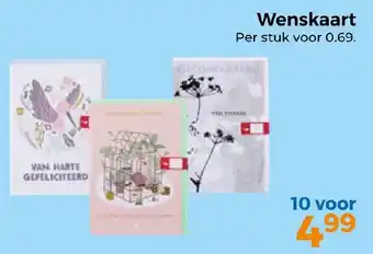 Trekpleister Wenskaart aanbieding