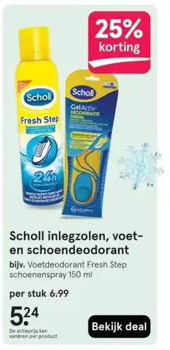 Etos Scholl inlegzolen, voet- en schoendeodorant aanbieding