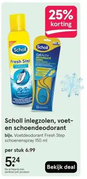 Etos Scholl inlegzolen, voet- en schoendeodorant aanbieding