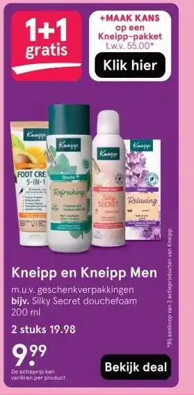 Etos Kneipp en Kneipp Men aanbieding