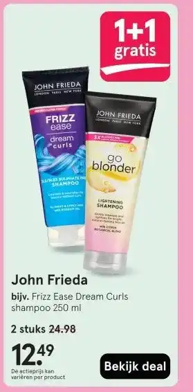 Etos John Frieda aanbieding