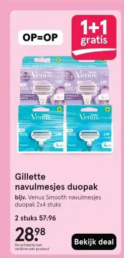 Etos Gillette navulmesjes duopak aanbieding