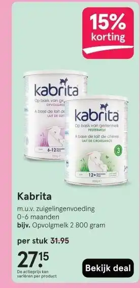 Etos Kabrita aanbieding