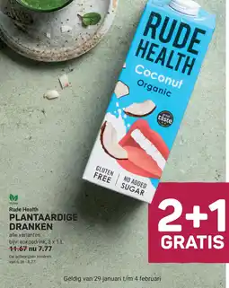 Ekoplaza Rude Health PLANTAARDIGE DRANKEN aanbieding