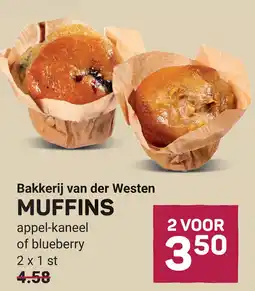 Ekoplaza Bakkerij van der Westen muffins aanbieding