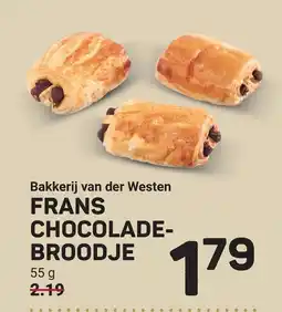 Ekoplaza Bakkerij van der Westen FRANS CHOCOLADEBROODJE aanbieding