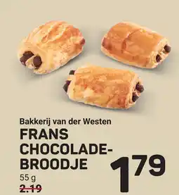 Ekoplaza Bakkerij van der Westen Frans chocoladebroodje aanbieding