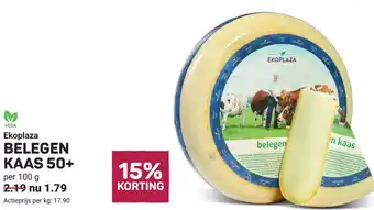 Ekoplaza Ekoplaza  Belegen kaas 50+ aanbieding