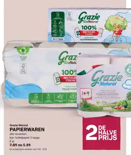 Ekoplaza Grazie Natural PAPIERWAREN aanbieding