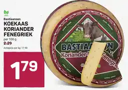 Ekoplaza Bastiaansen Koekaas koriander fenegriek aanbieding