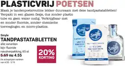 Ekoplaza Smyle Tandpastatabletten aanbieding