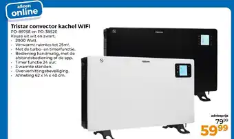 Trekpleister Tristar convector kachel WIFI aanbieding